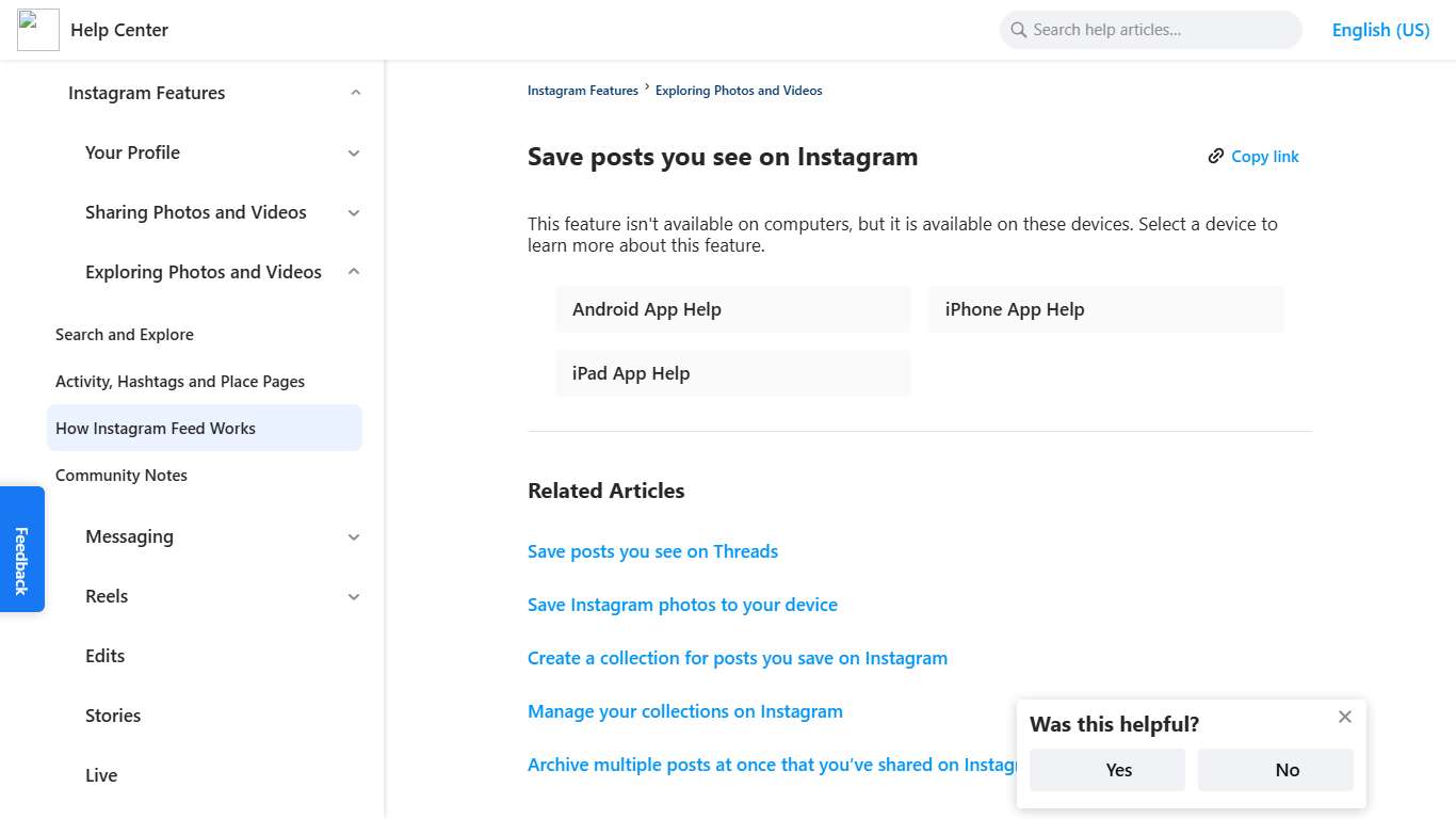 Save posts you see on Instagram | Instagram Help Center